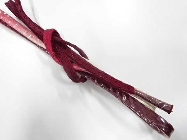 未使用品　正絹　手組帯締め
